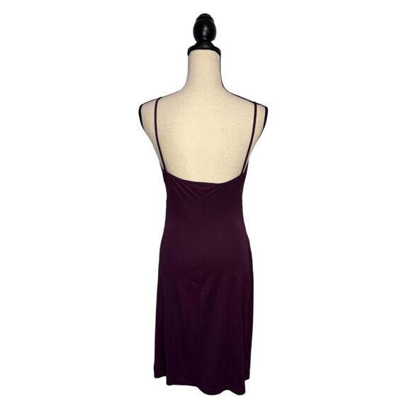 Vintage Just Choon Purple Cowl Neck Ruched Slip Dress Womens Size Small USA - Picture 3 of 5